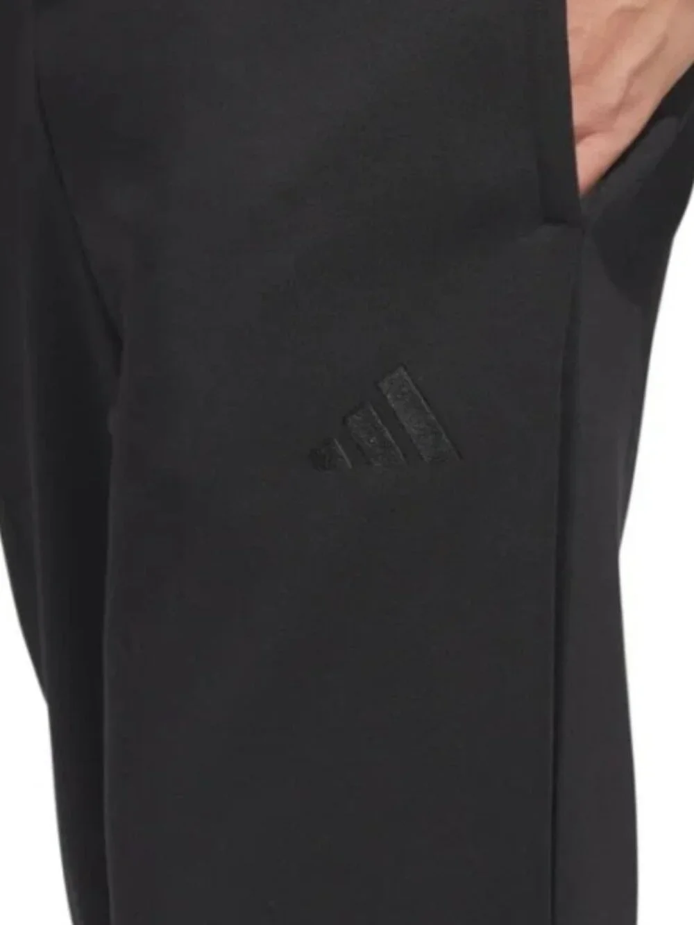 NWT adidas Men's Fleece Pant Regular Fit - Black - XL - Picture 3 of 5